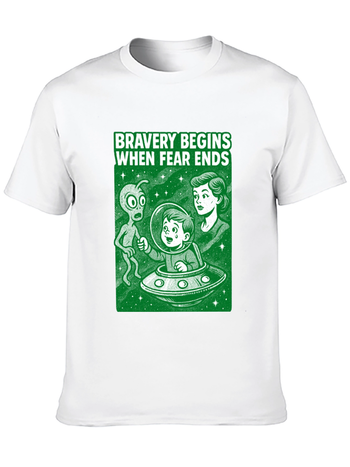 Bravery Begins Alien Encounter T-Shirt