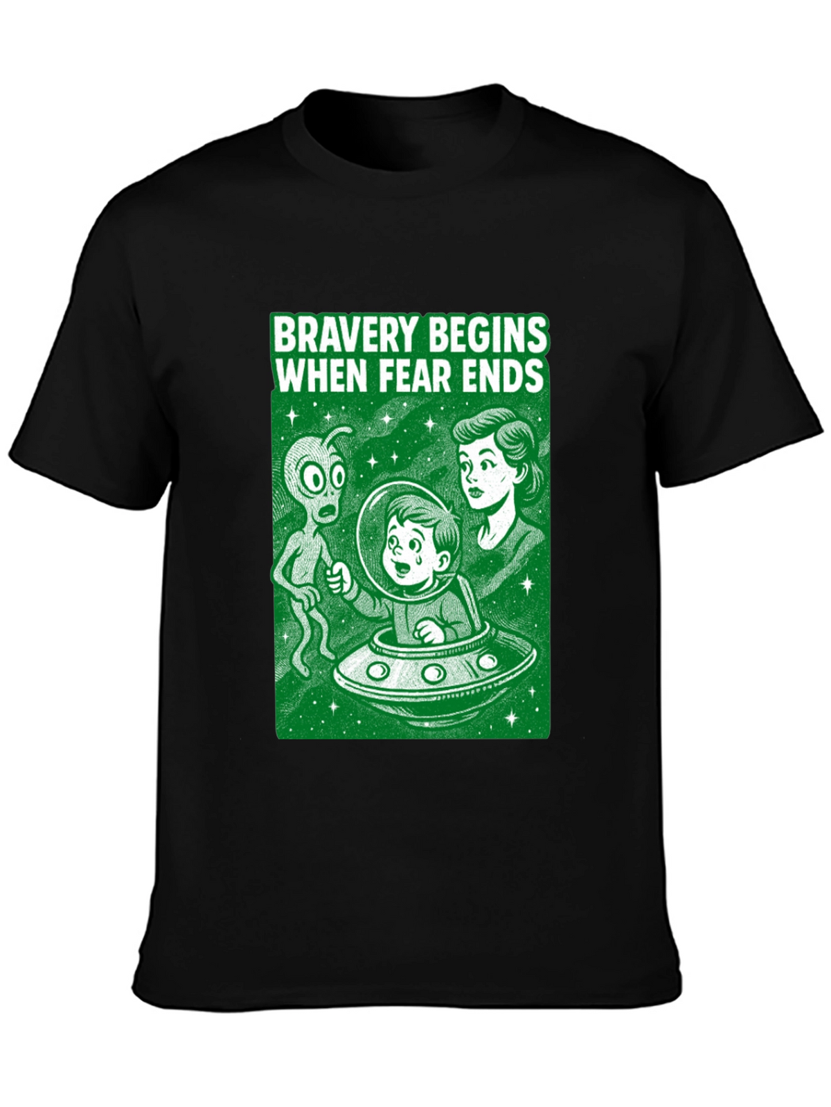 Bravery Begins Alien Encounter T-Shirt