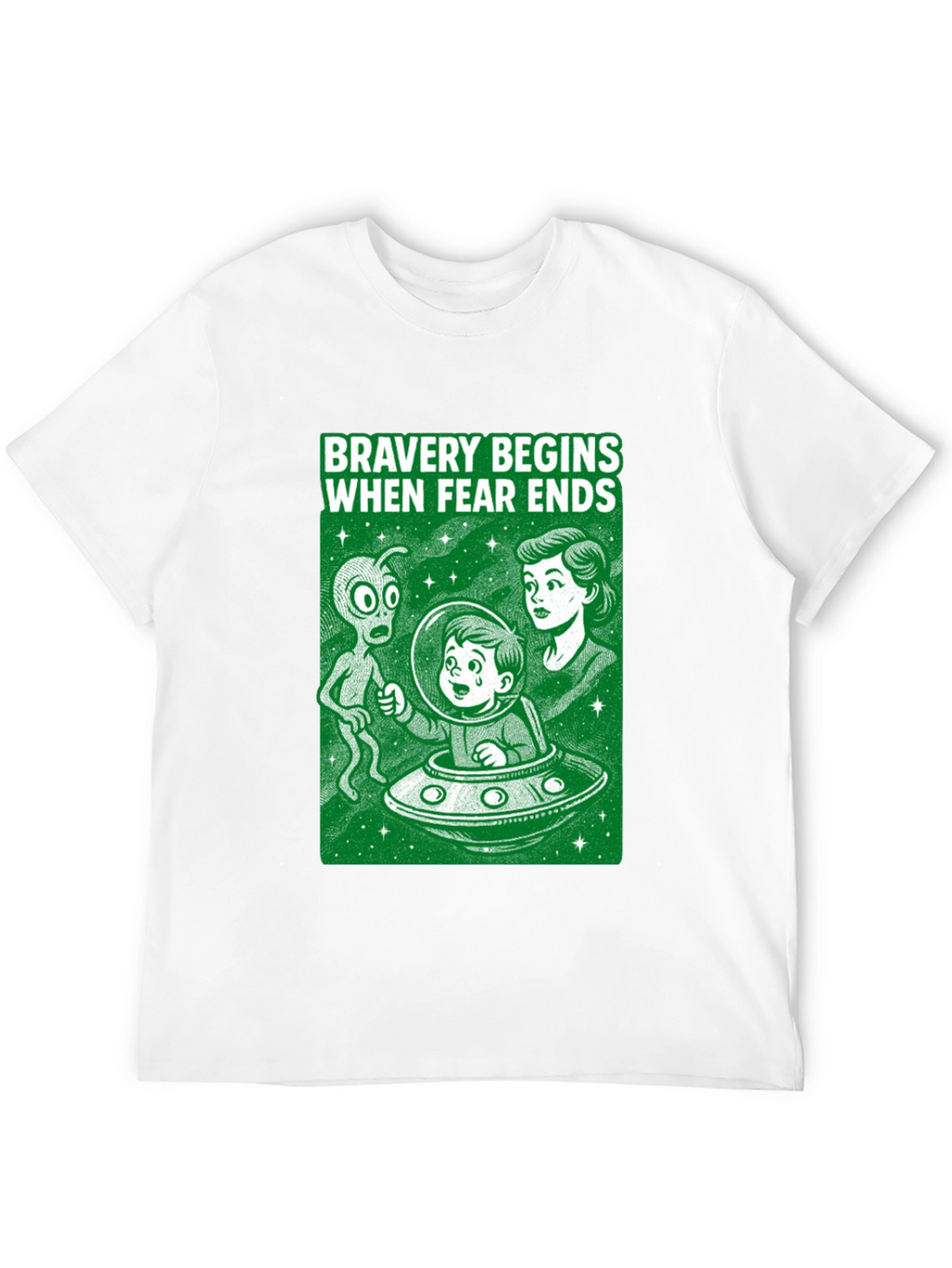 Bravery Begins Alien Encounter T-Shirt
