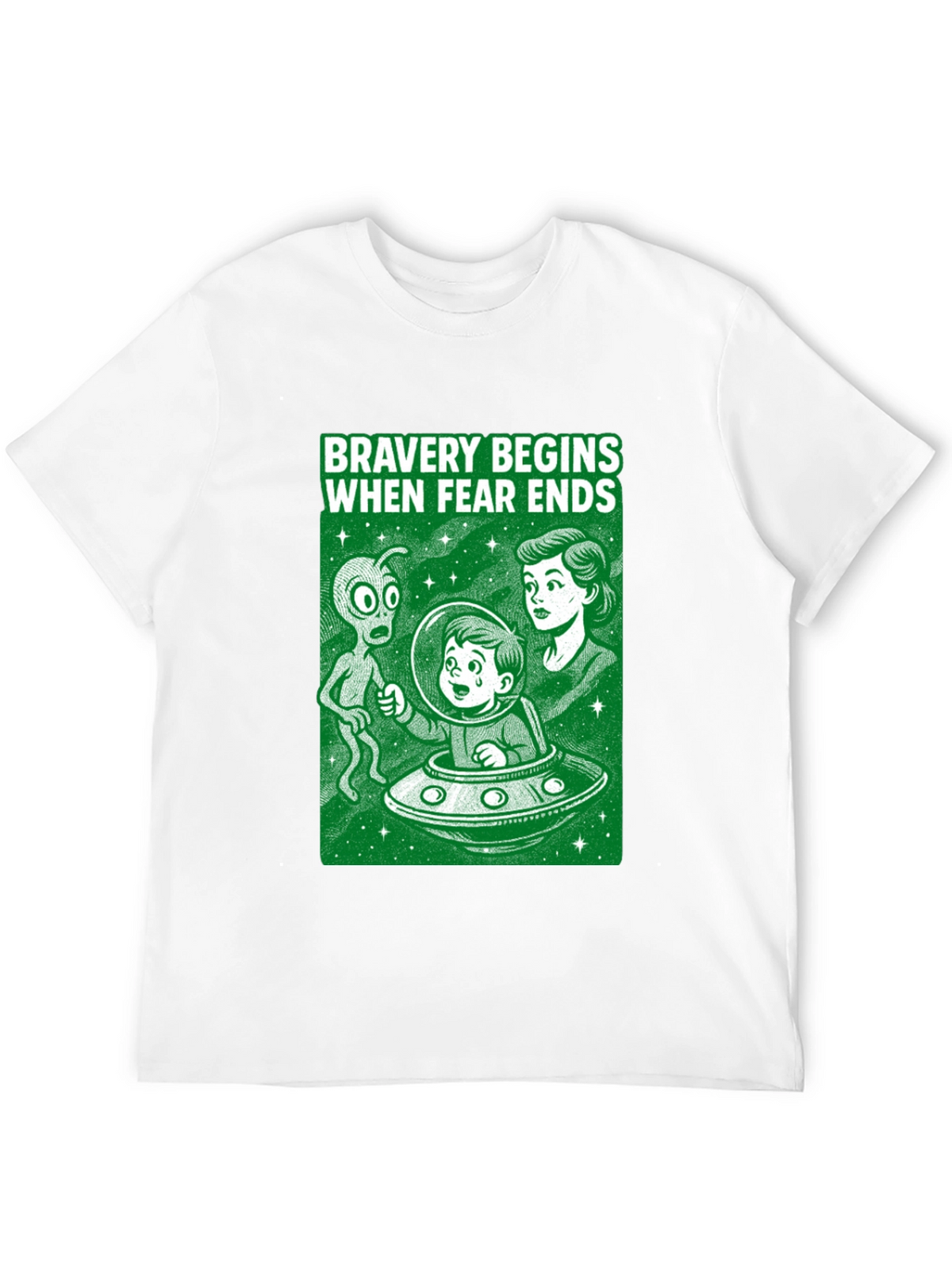Bravery Begins Alien Encounter T-Shirt