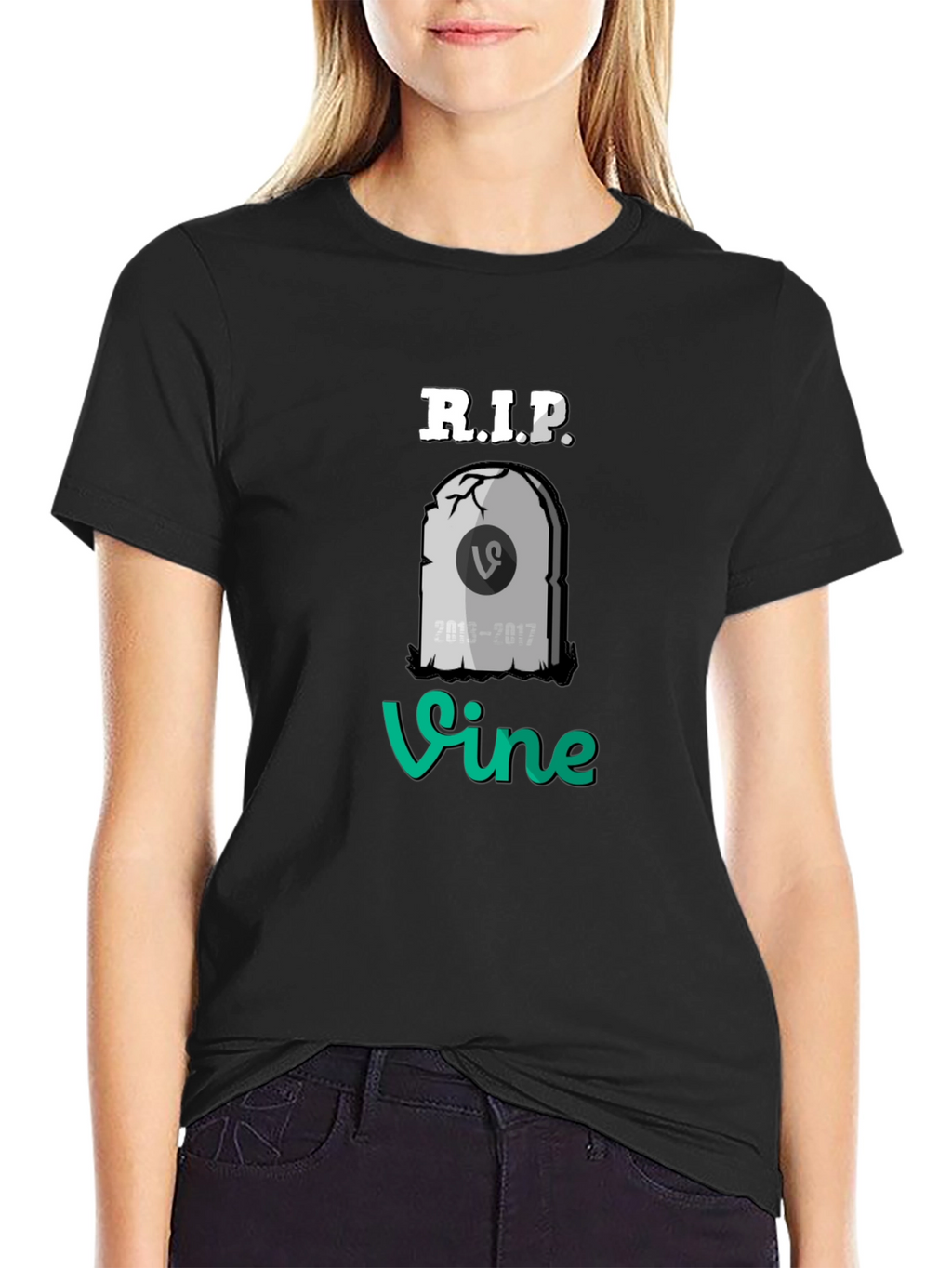 RIP Vine T-Shirt - Black Cotton Blend