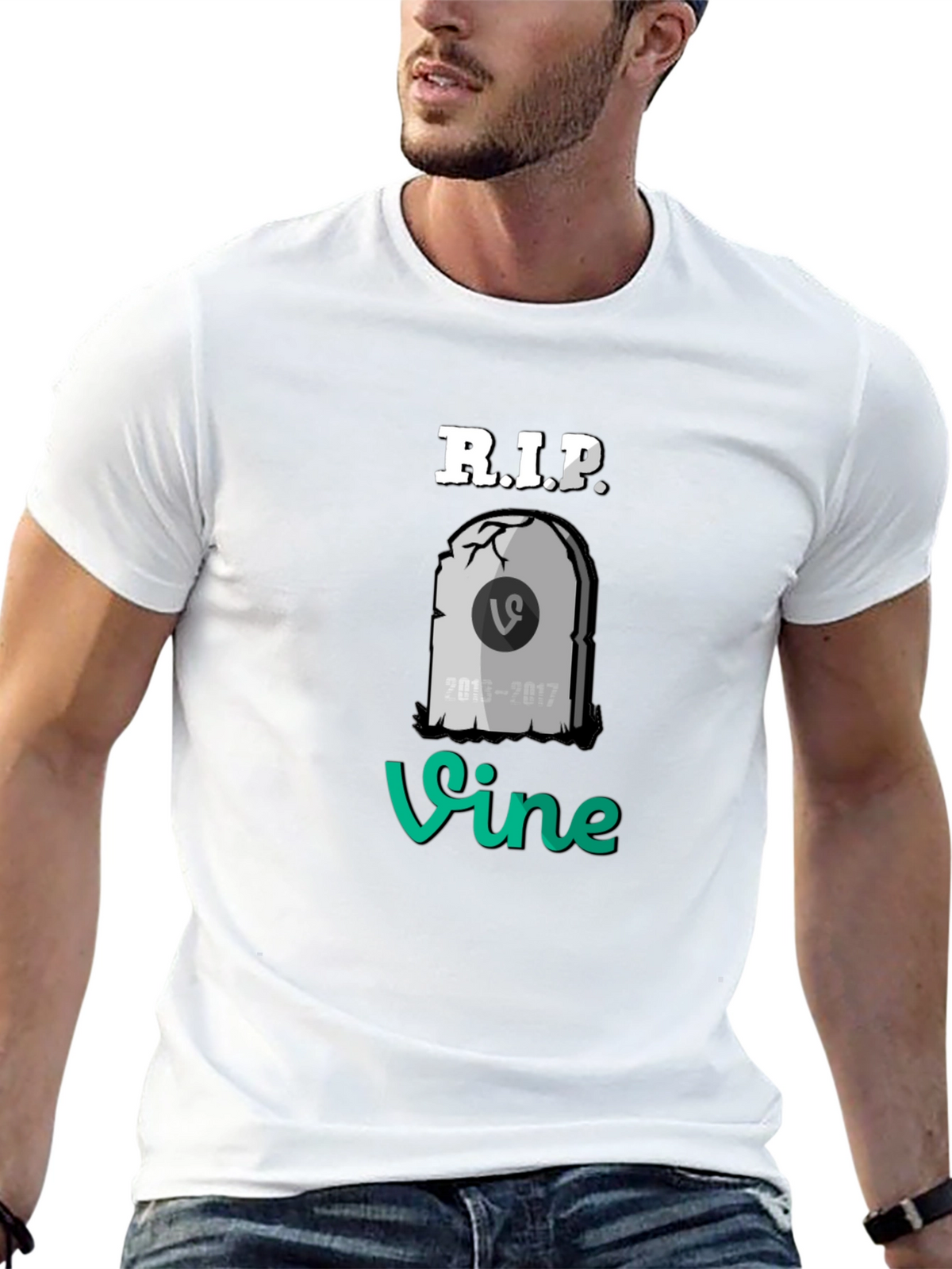 RIP Vine T-Shirt - Black Cotton Blend