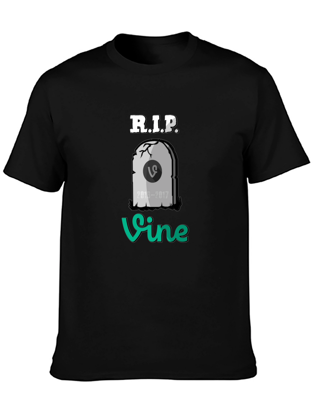 RIP Vine T-Shirt - Black Cotton Blend