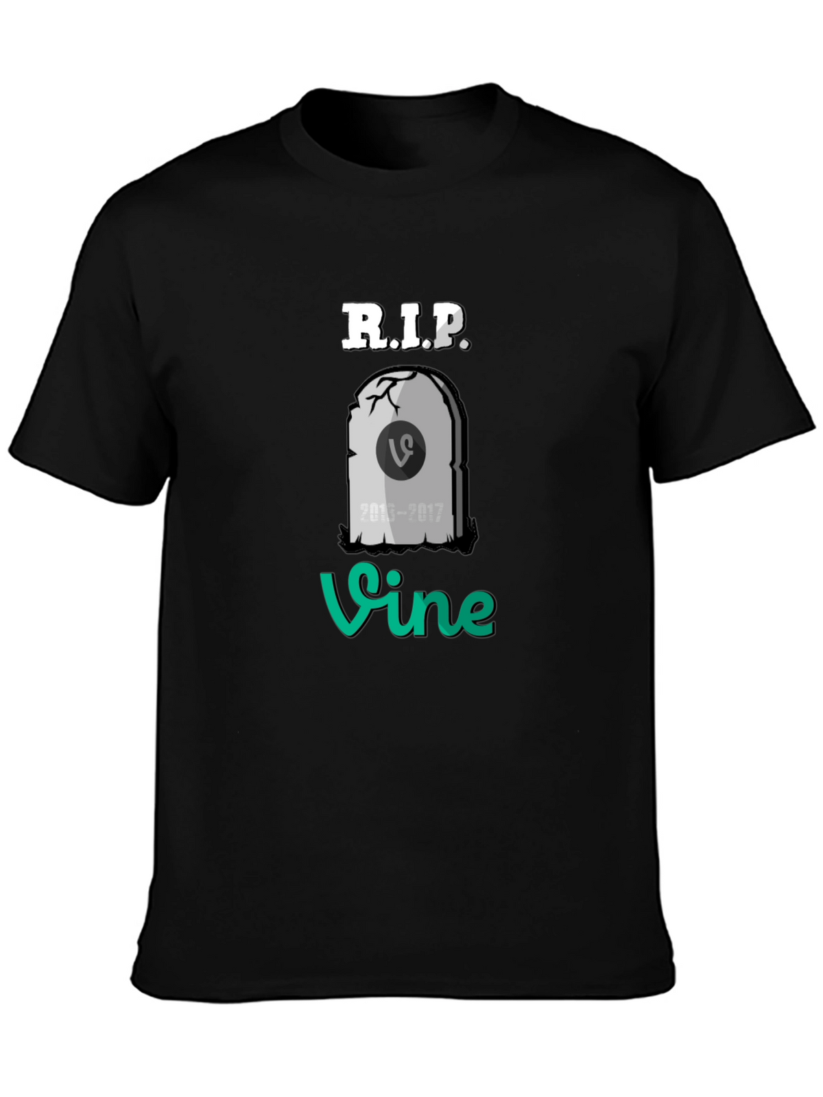 RIP Vine T-Shirt - Black Cotton Blend