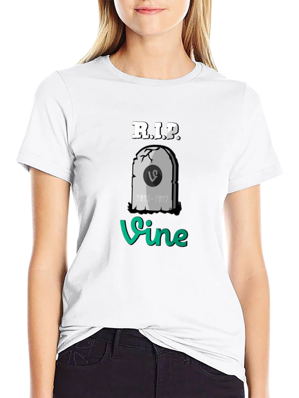RIP Vine T-Shirt - Black Cotton Blend