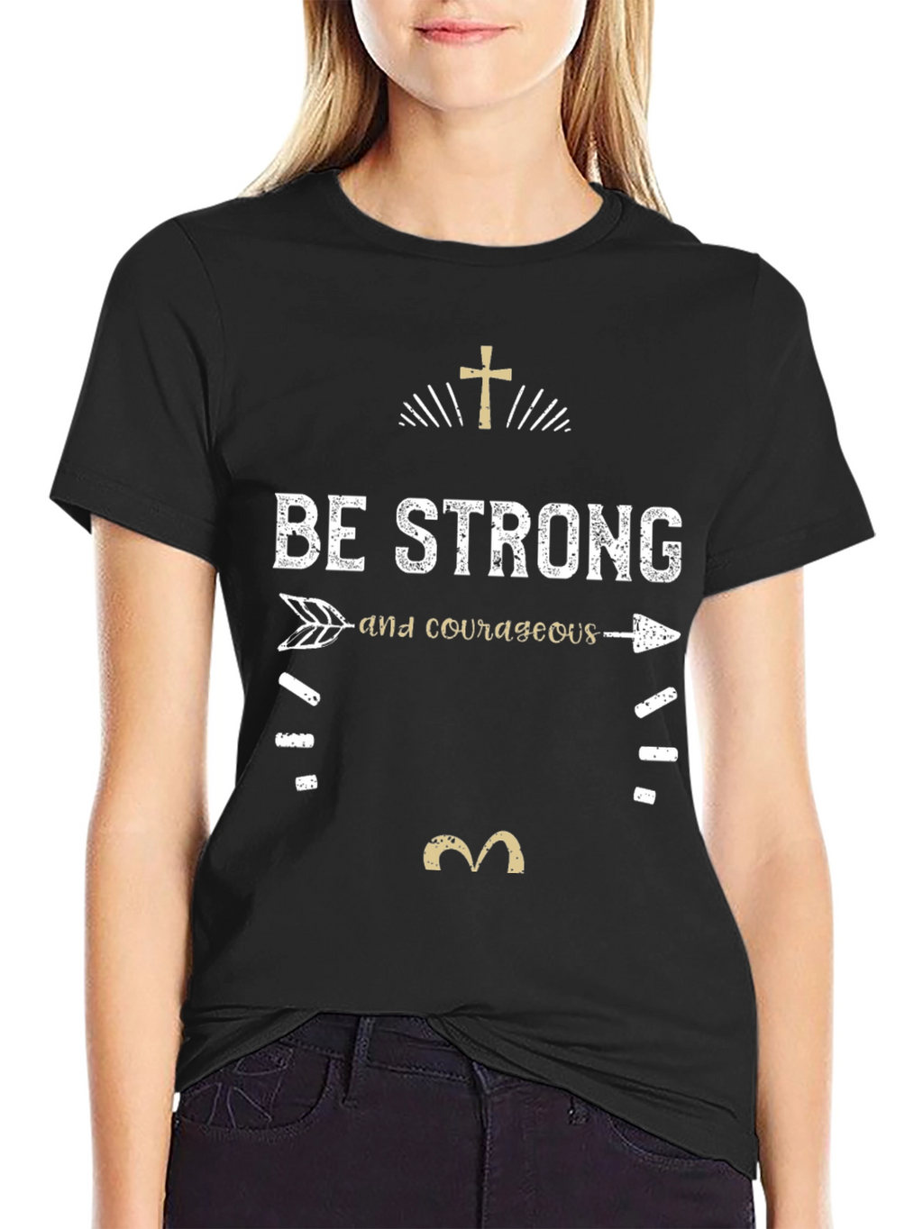 Be Strong & Courageous Graphic T-Shirt