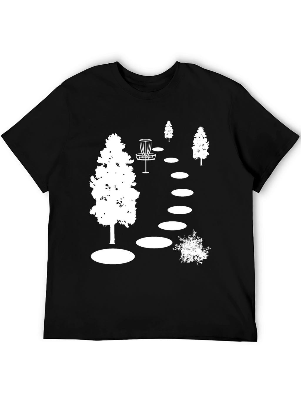 Disc Golf Course Black T-Shirt