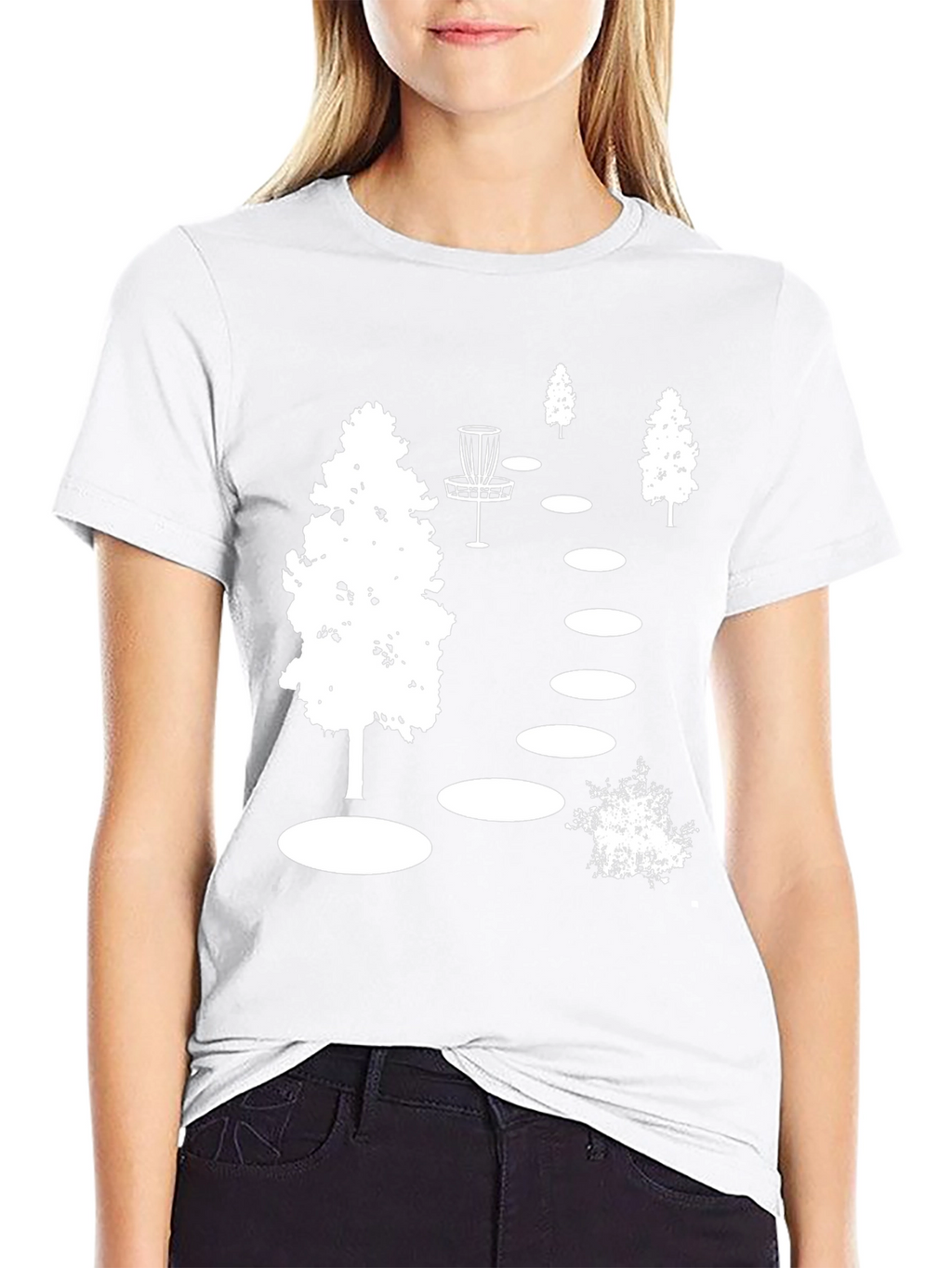Disc Golf Course Black T-Shirt