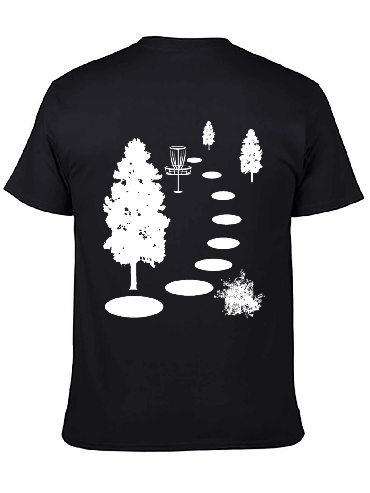 Disc Golf Course Black T-Shirt
