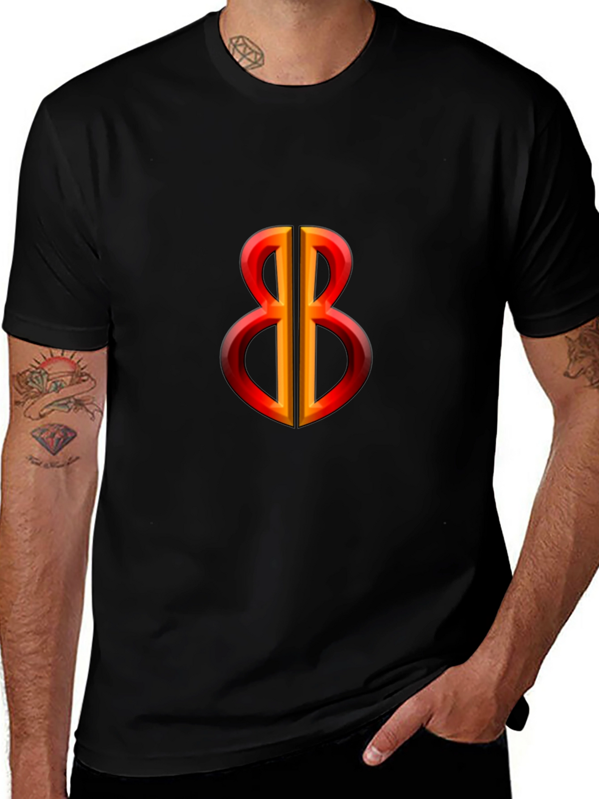 Bold Symbol Graphic Tee - Black