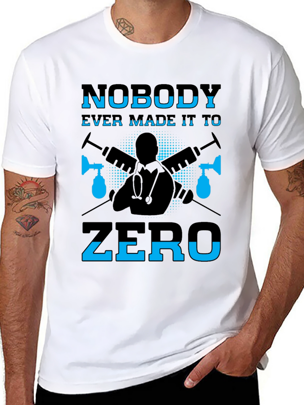 Nobody Ever Made It To Zero Graphic T-Shirt