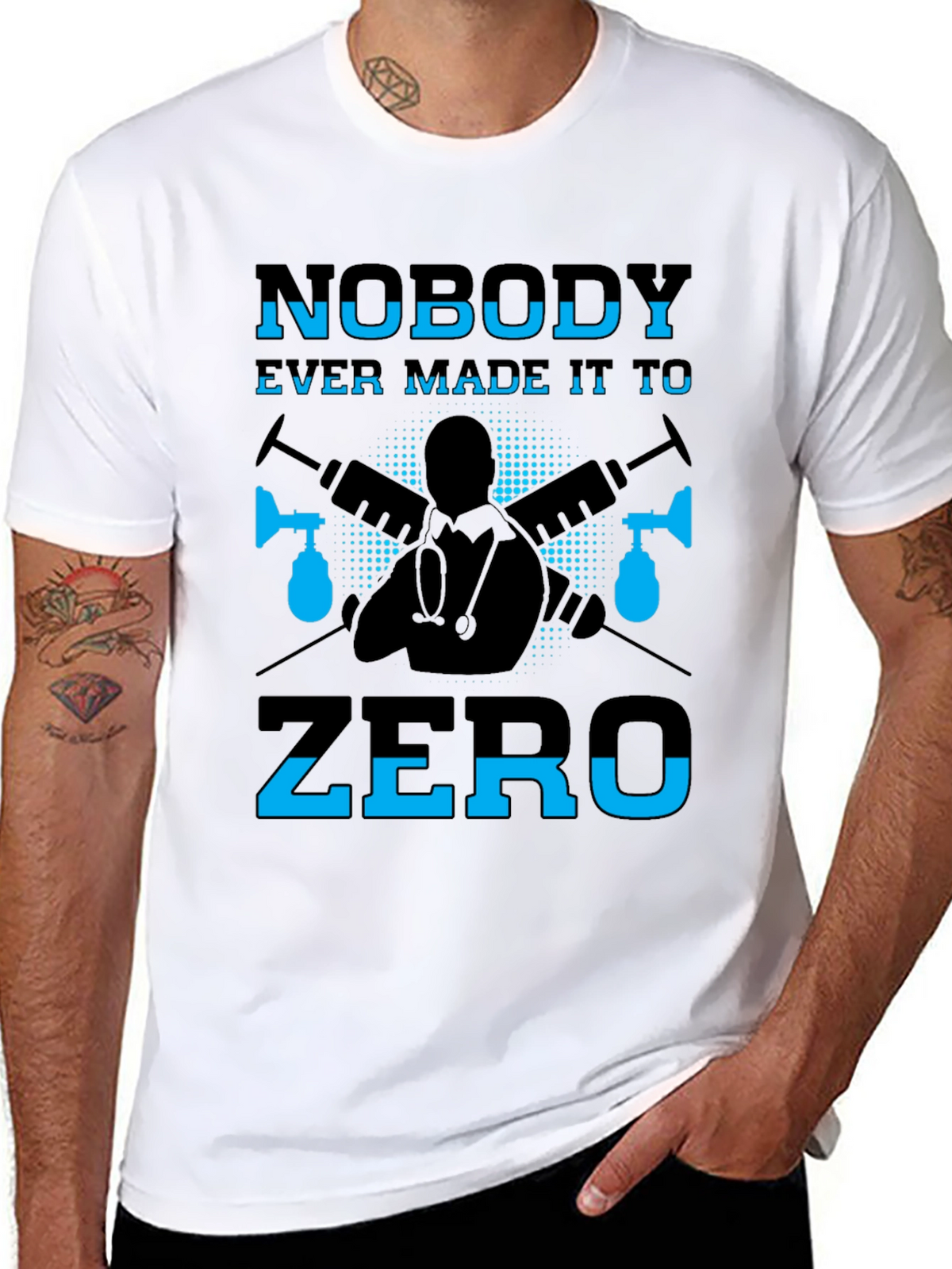 Nobody Ever Made It To Zero Graphic T-Shirt
