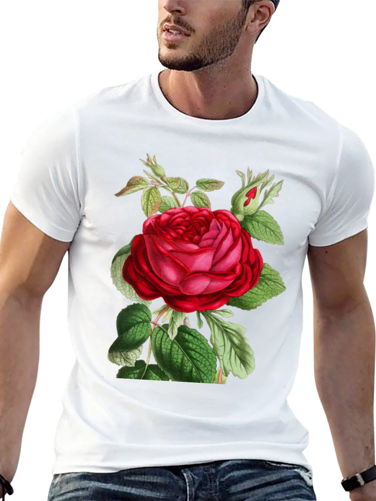 Botanical Rose Graphic Tee