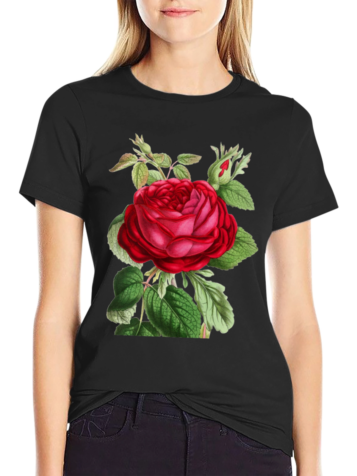 Botanical Rose Graphic Tee