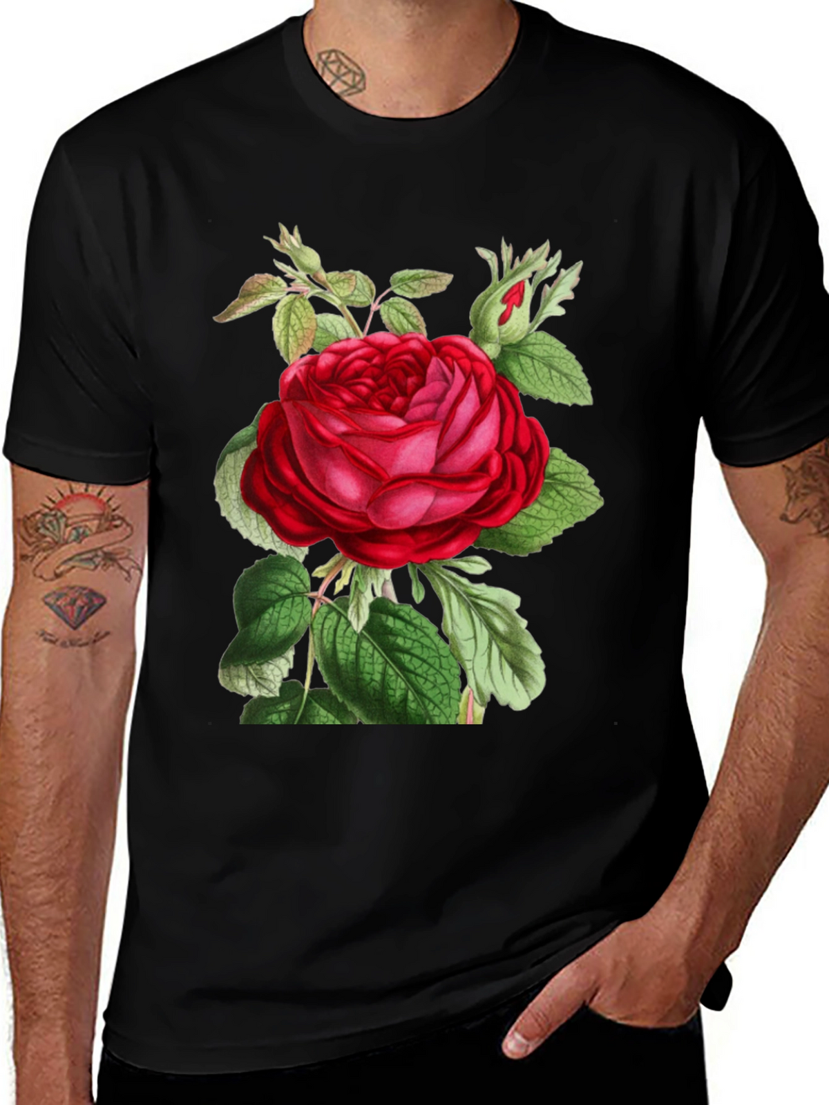 Botanical Rose Graphic Tee