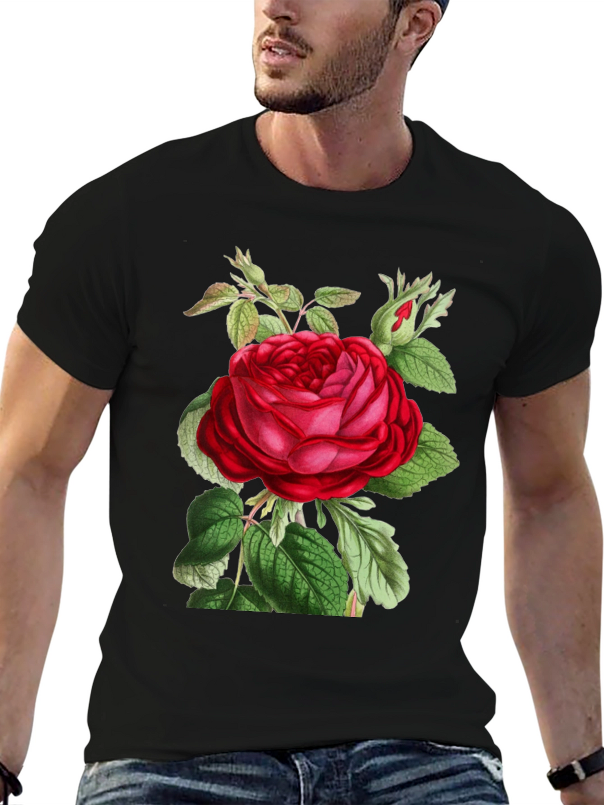 Botanical Rose Graphic Tee