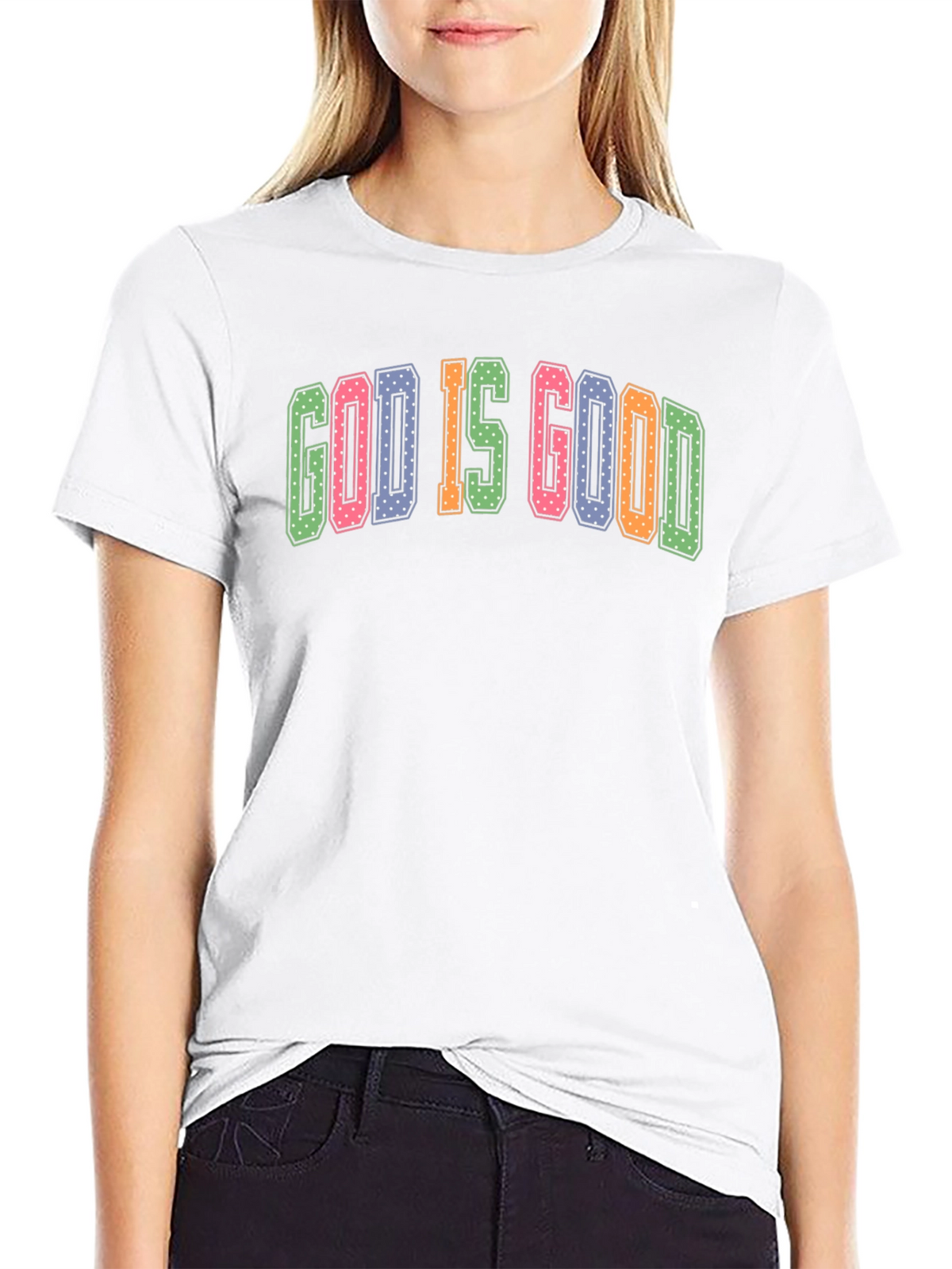 God is Good Graphic Tee - Black Cotton Blend