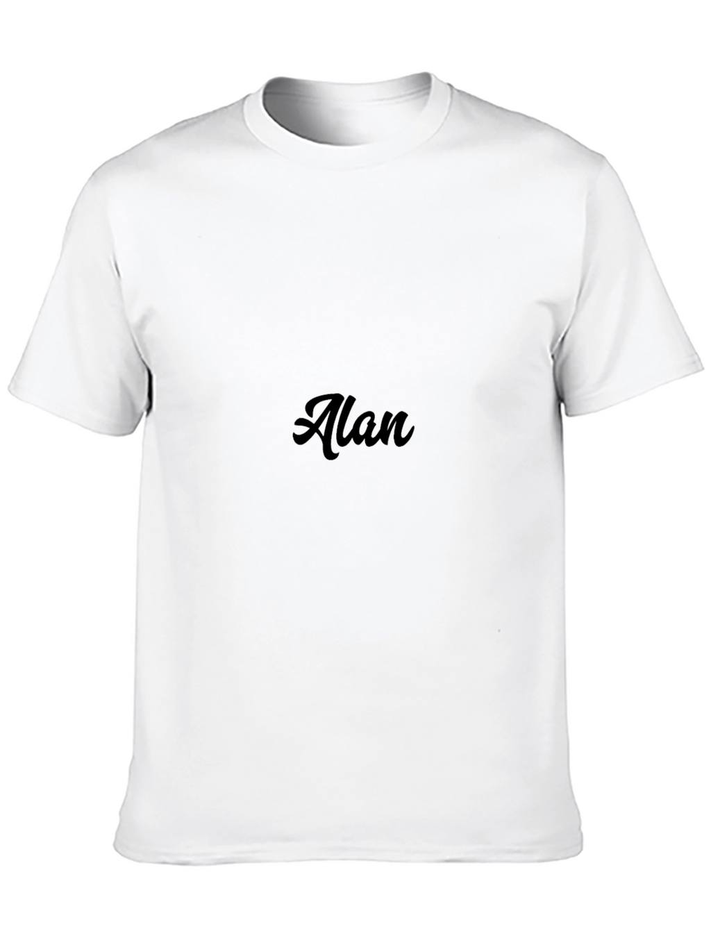 Mens Black Graphic Tee - Alan