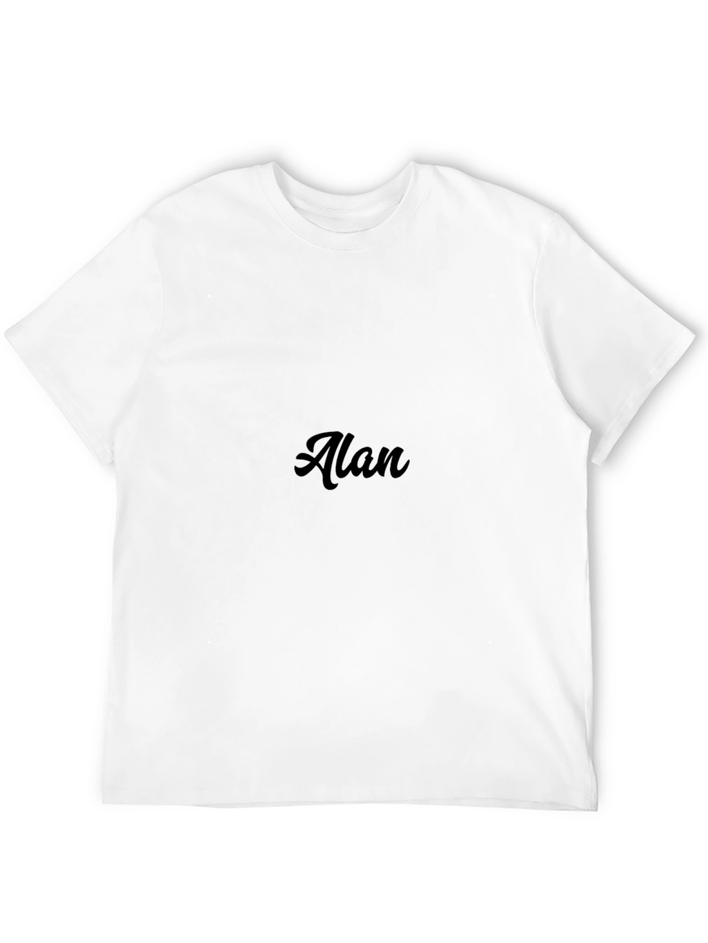 Mens Black Graphic Tee - Alan