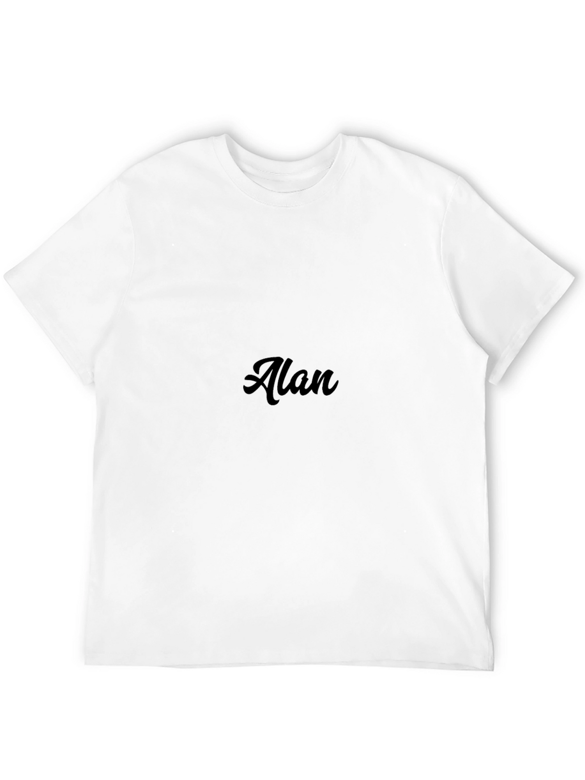 Mens Black Graphic Tee - Alan