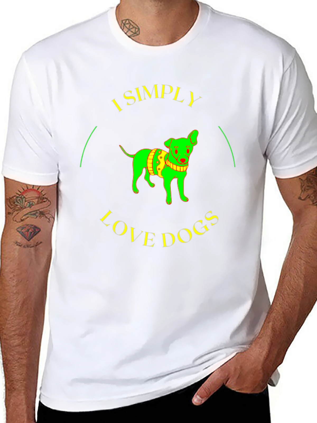 I Simply Love Dogs Graphic Tee