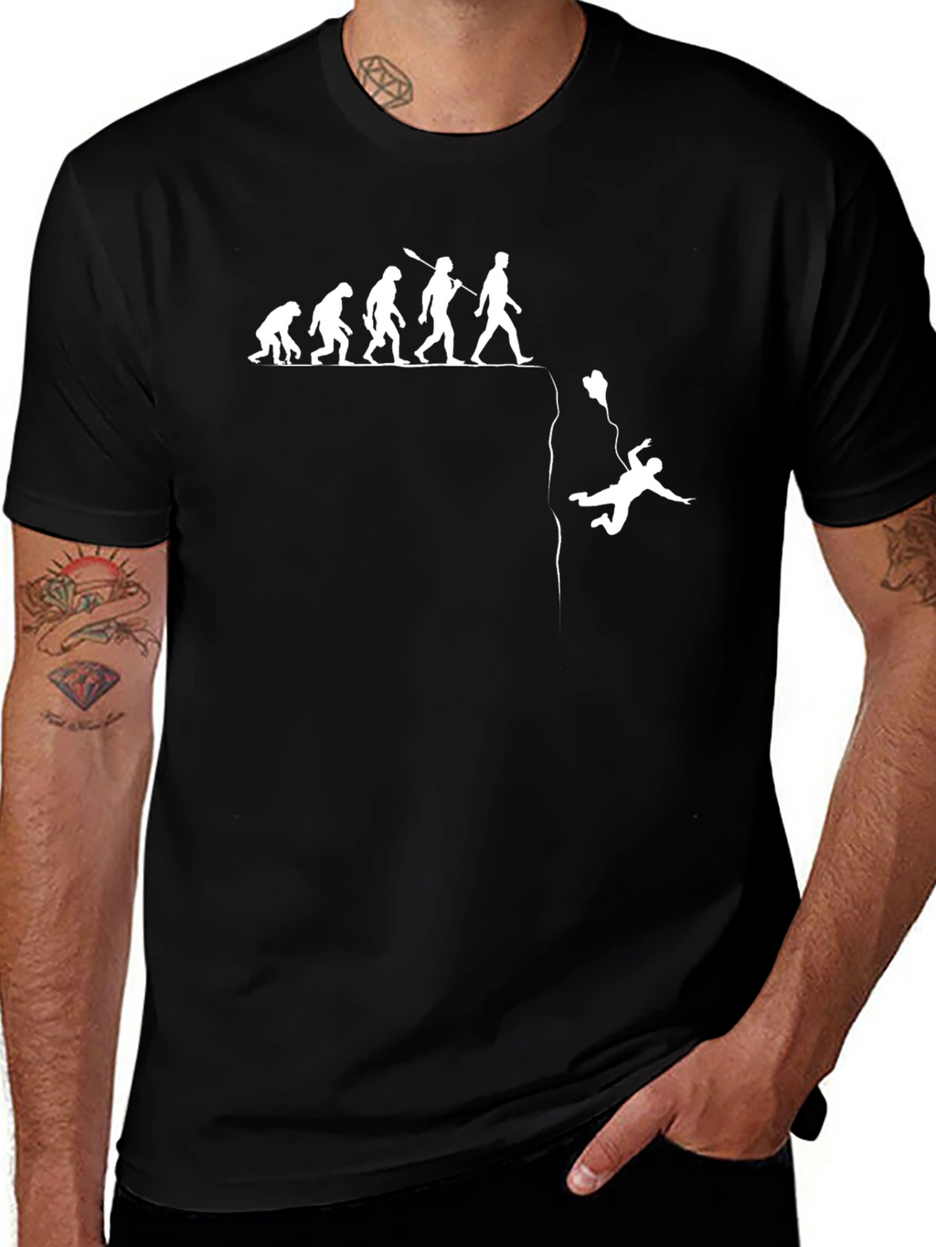 Evolution Fail Graphic Tee - Black
