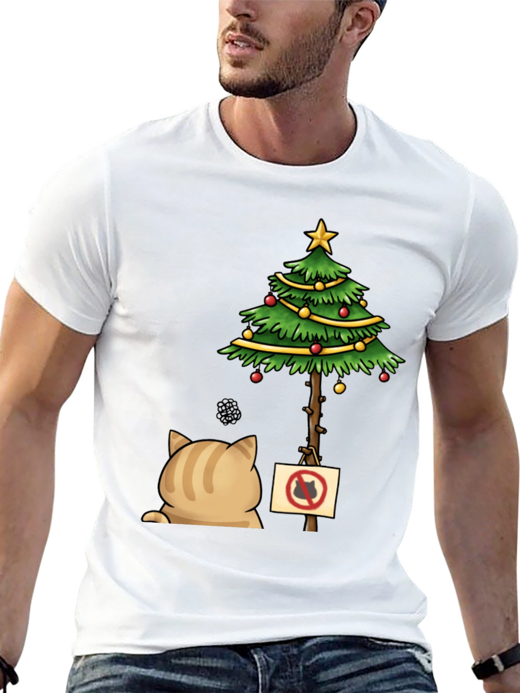Grumpy Cat Christmas Tree T-Shirt