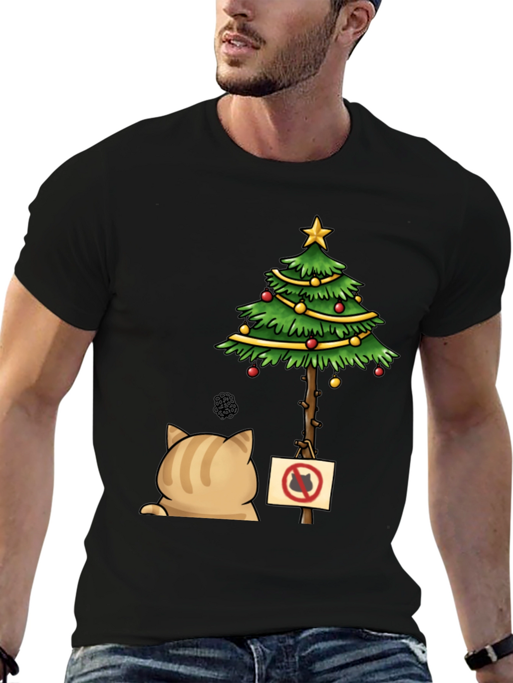 Grumpy Cat Christmas Tree T-Shirt