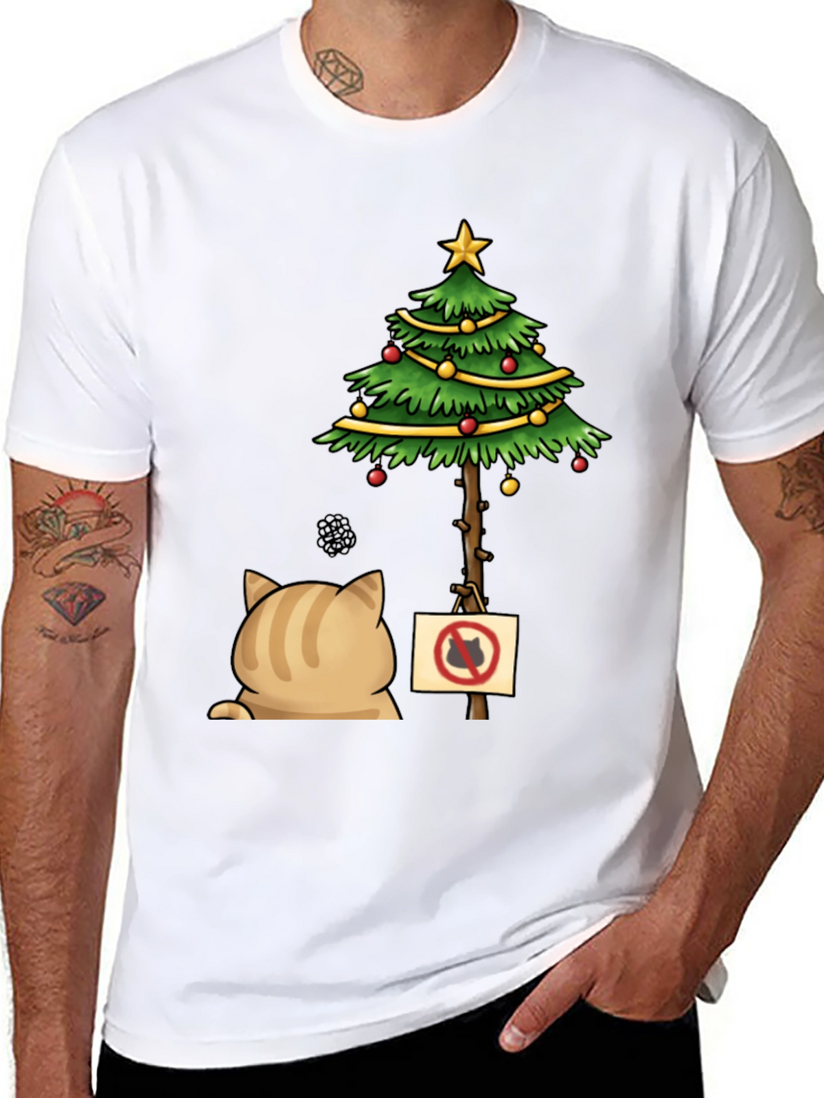 Grumpy Cat Christmas Tree T-Shirt