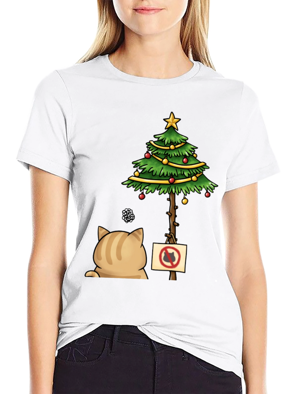 Grumpy Cat Christmas Tree T-Shirt