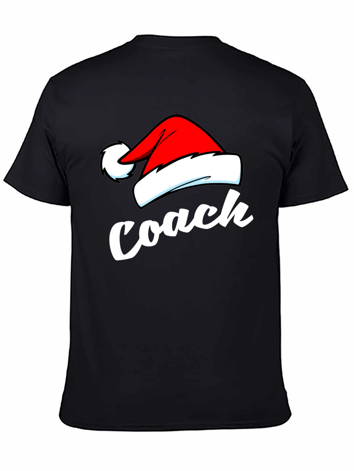 Coach Christmas T-Shirt - Santa Hat Holiday Tee