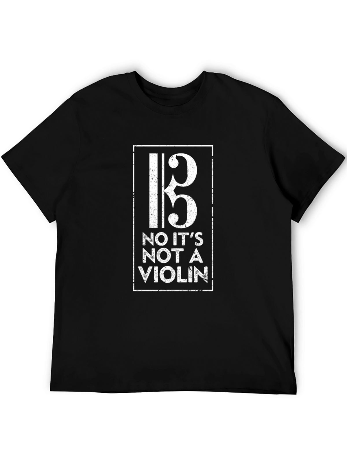 Bass Clef T-Shirt - No Its Not A Violin!