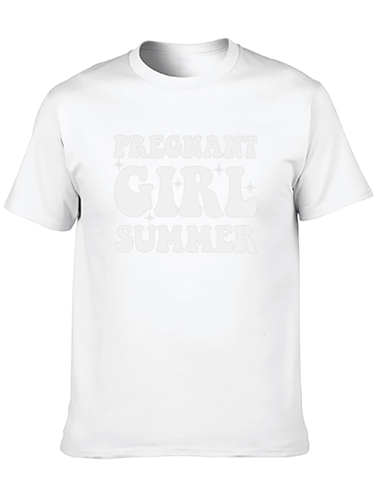 Pregnant Girl Summer Black T-Shirt