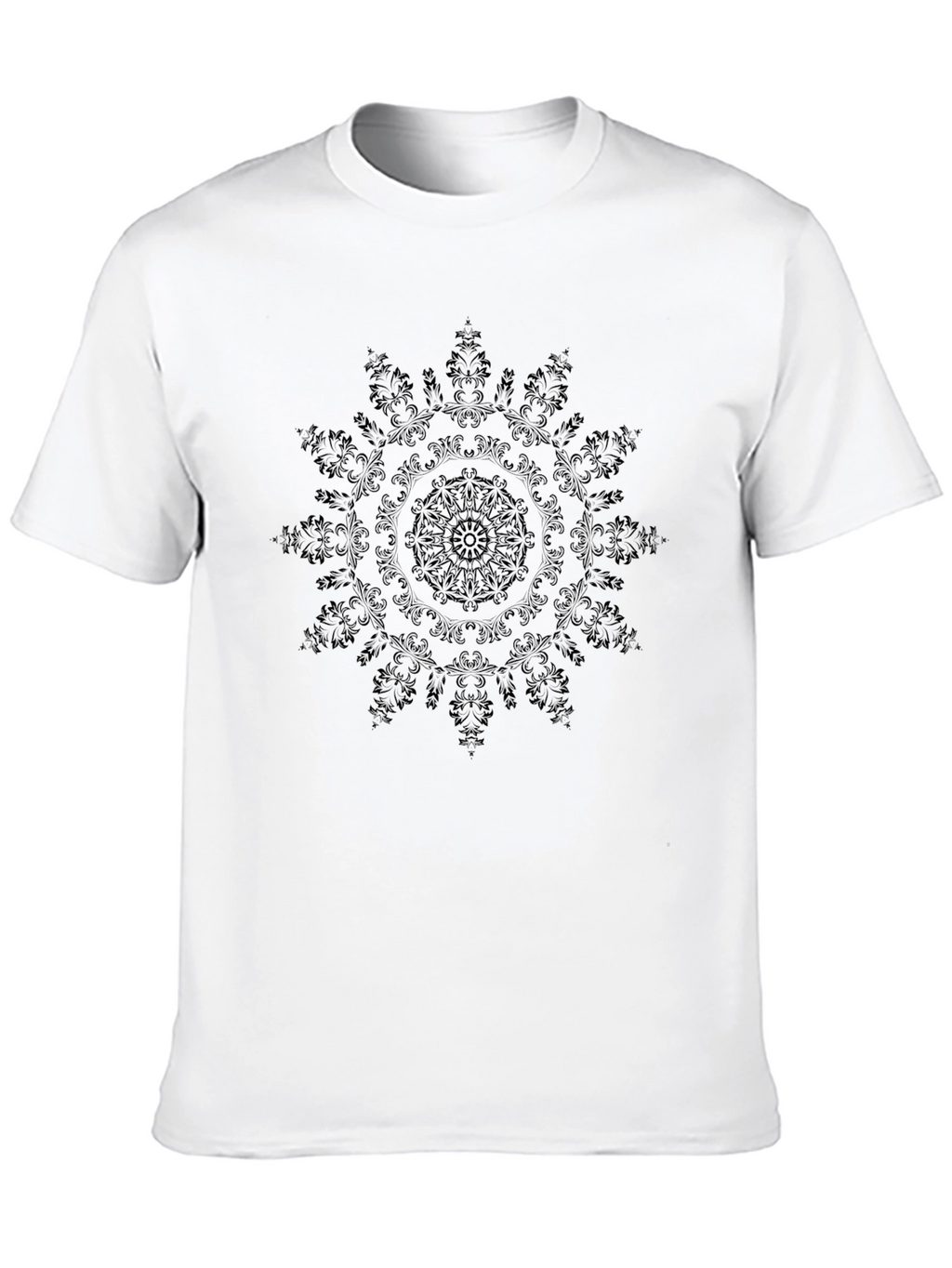 Black Mandala Graphic T-Shirt