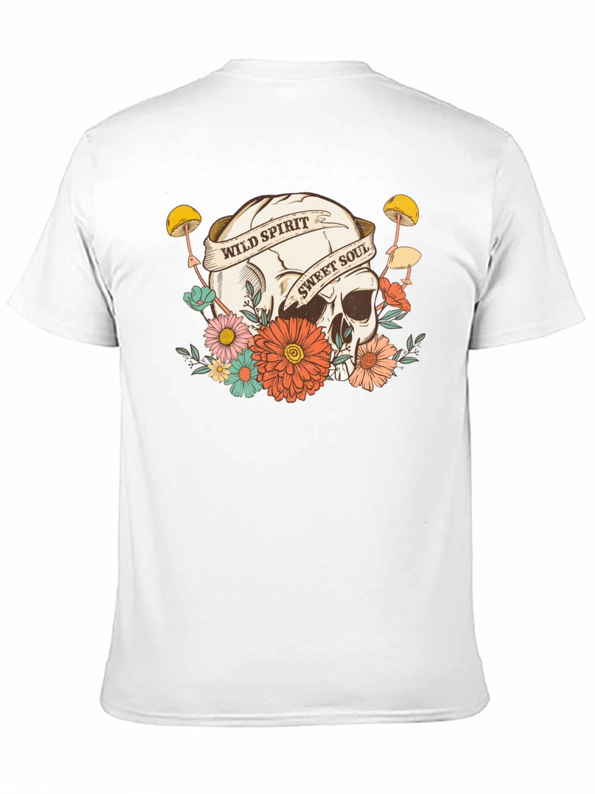 Wild Spirit Skull Graphic T-Shirt