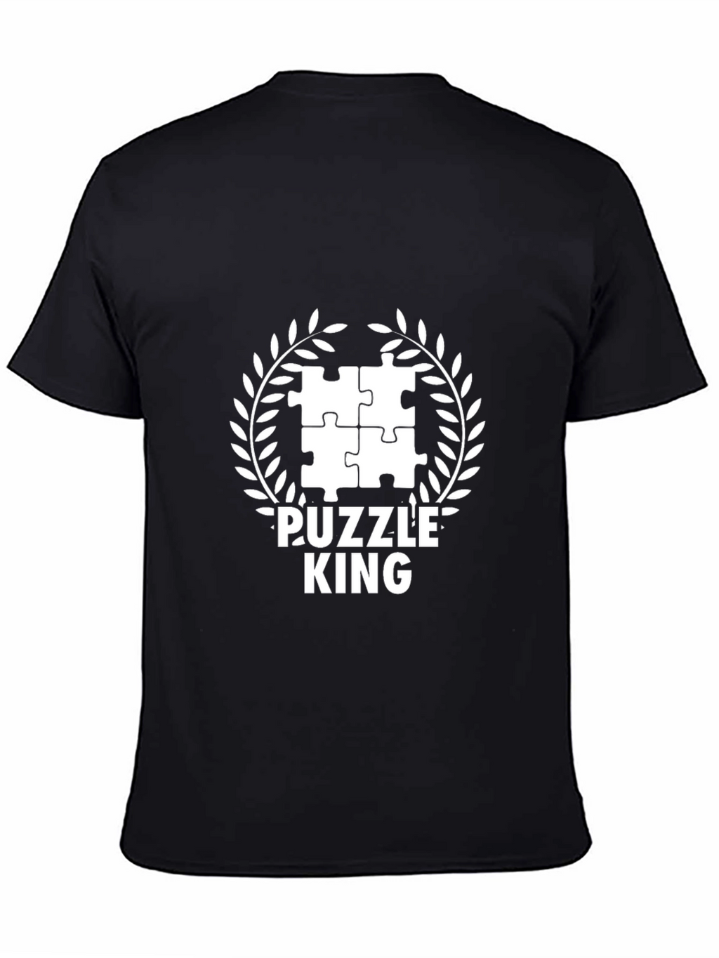 Puzzle King T-Shirt - Black Graphic Tee