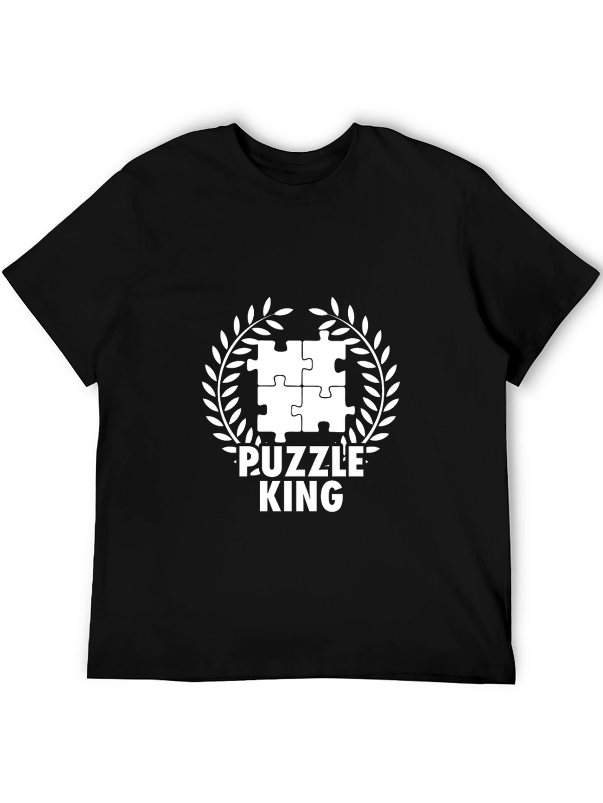 Puzzle King T-Shirt - Black Graphic Tee