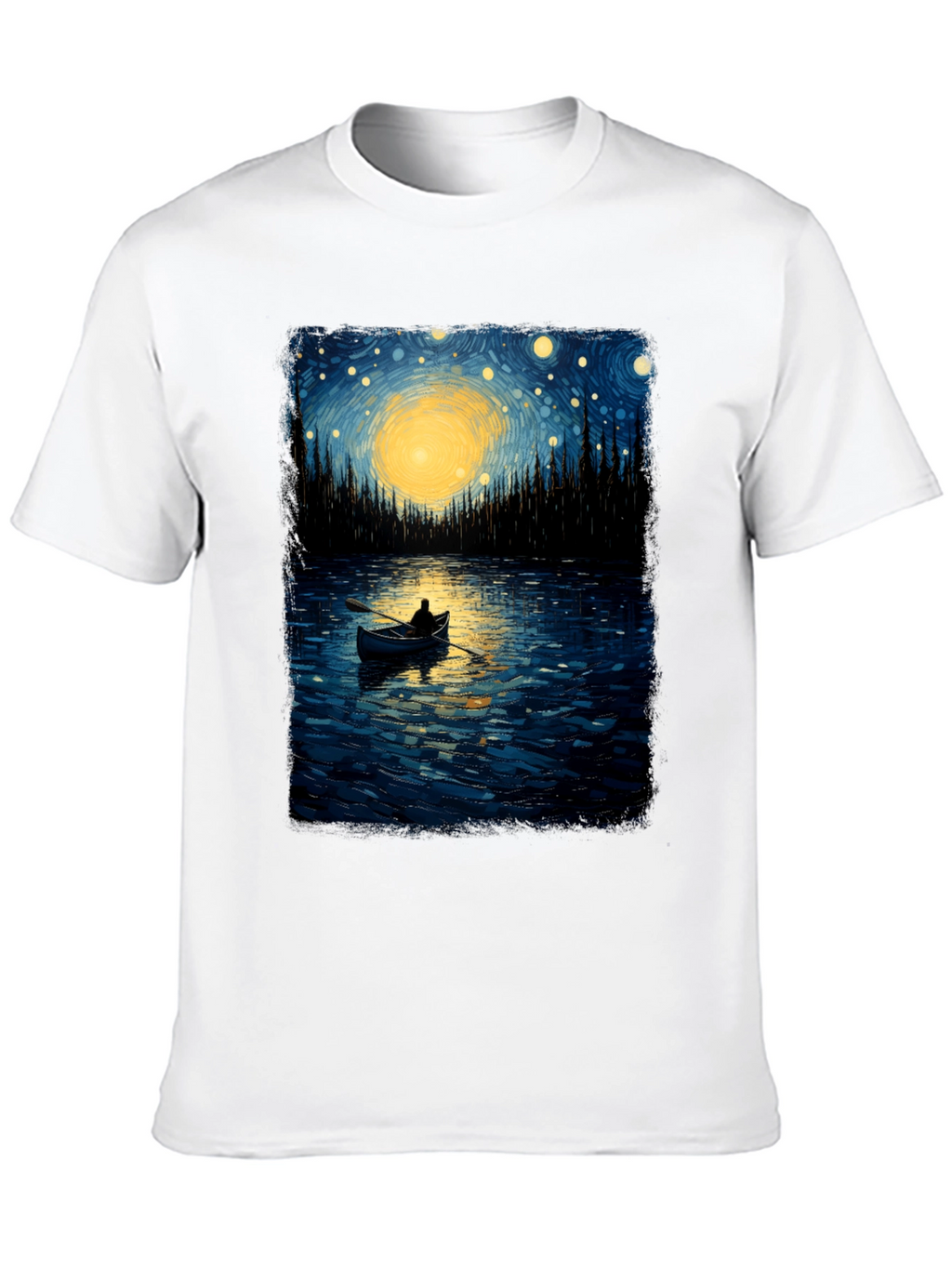 Starry Night Lake T-Shirt