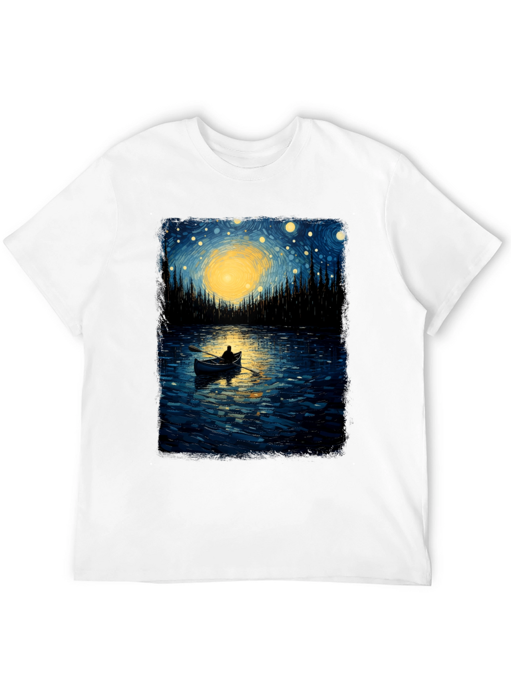 Starry Night Lake T-Shirt