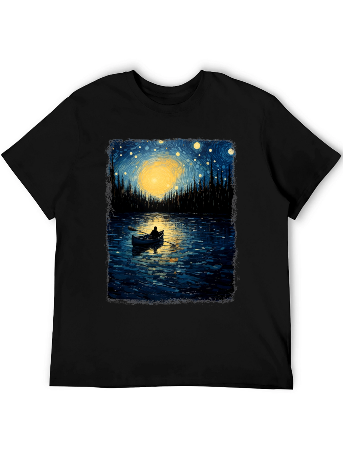 Starry Night Lake T-Shirt