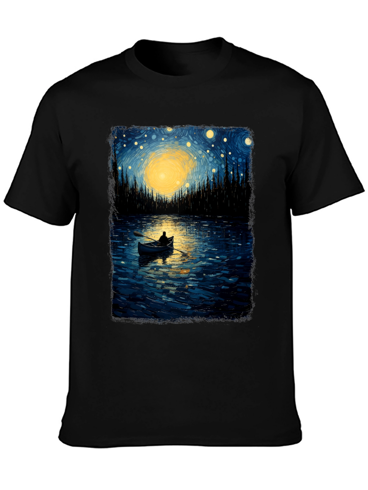 Starry Night Lake T-Shirt
