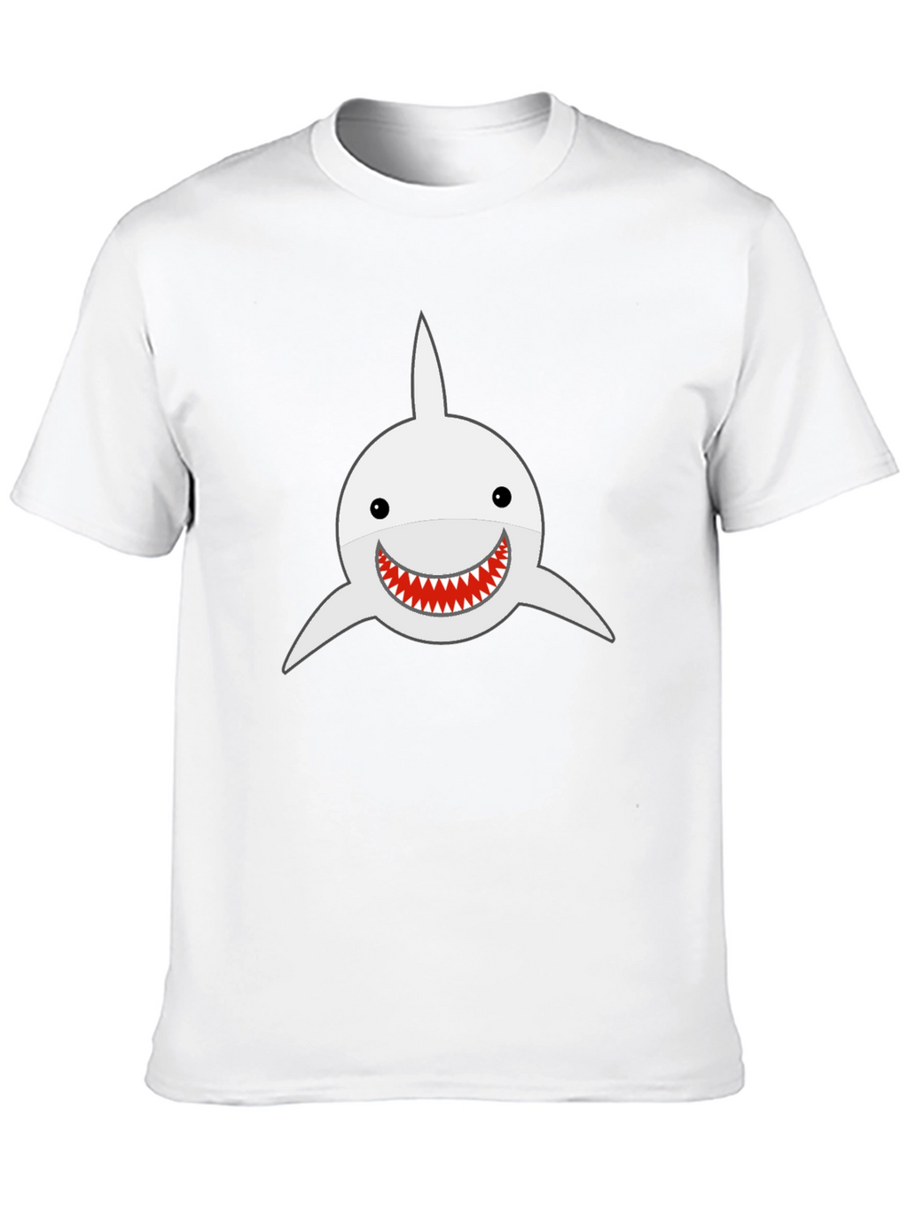 Shark Smile T-Shirt - Black Cotton Tee