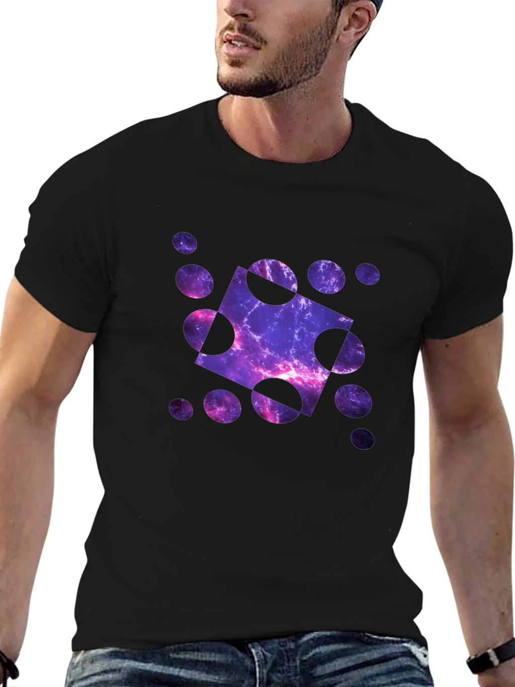 Galaxy Sphere Graphic T-Shirt