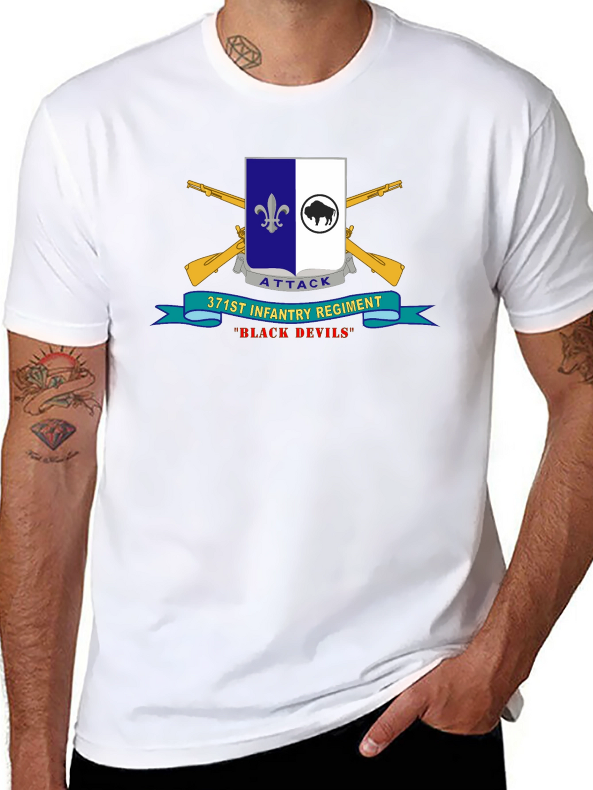 371st Infantry Regiment Black Devils T-Shirt