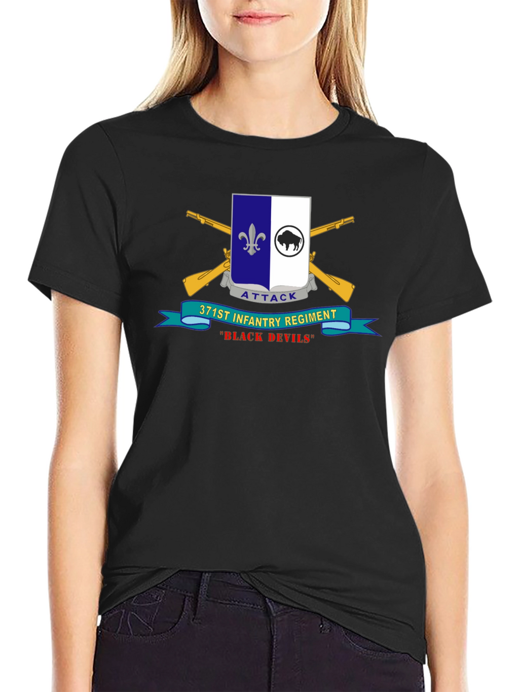 371st Infantry Regiment Black Devils T-Shirt