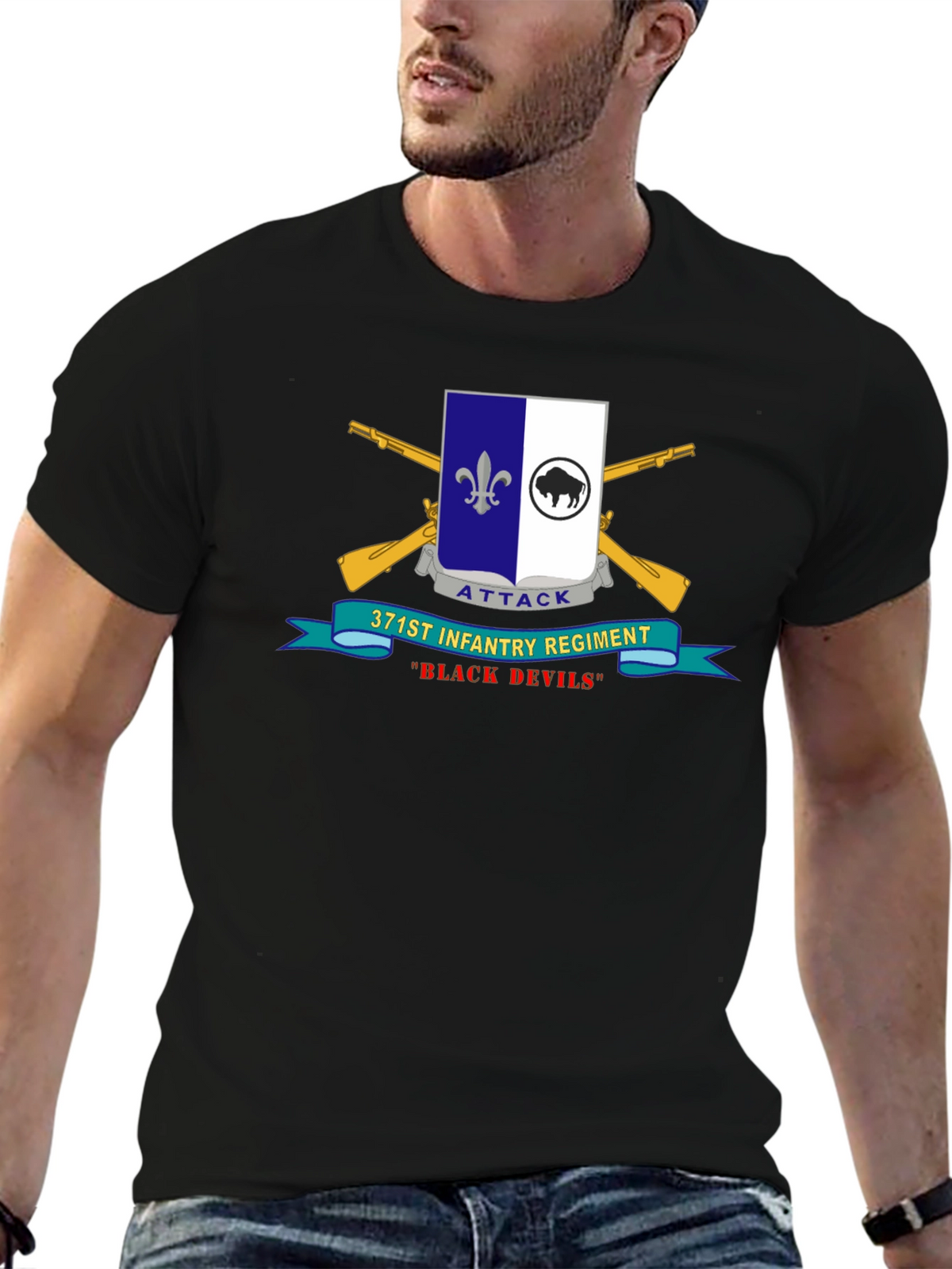 371st Infantry Regiment Black Devils T-Shirt