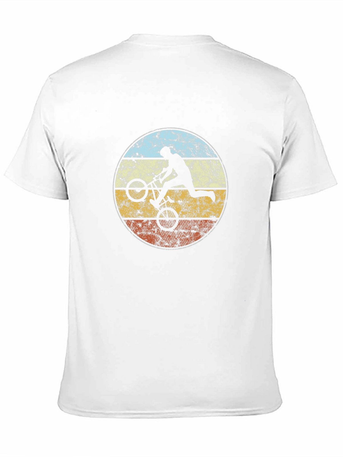 Retro BMX Rider Graphic Tee - Black