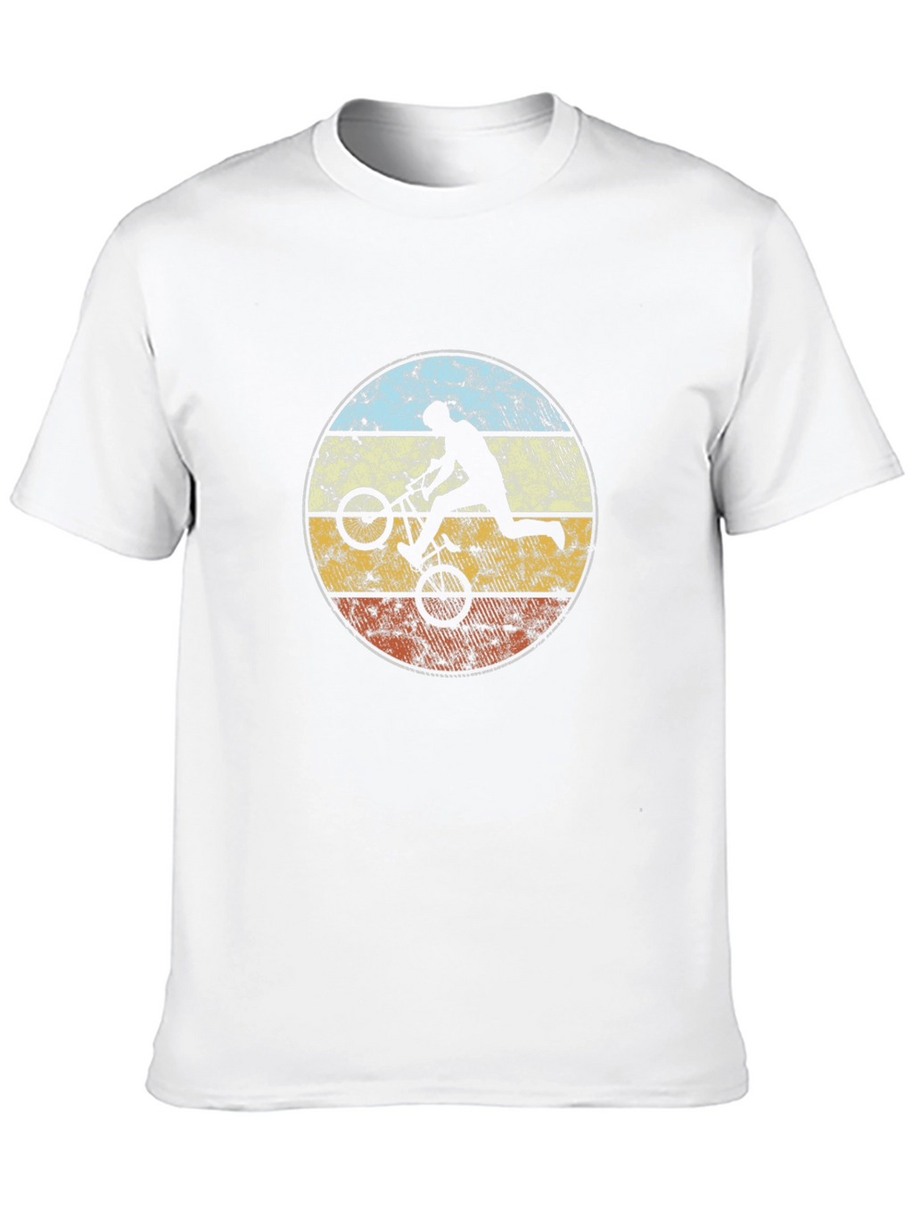 Retro BMX Rider Graphic Tee - Black
