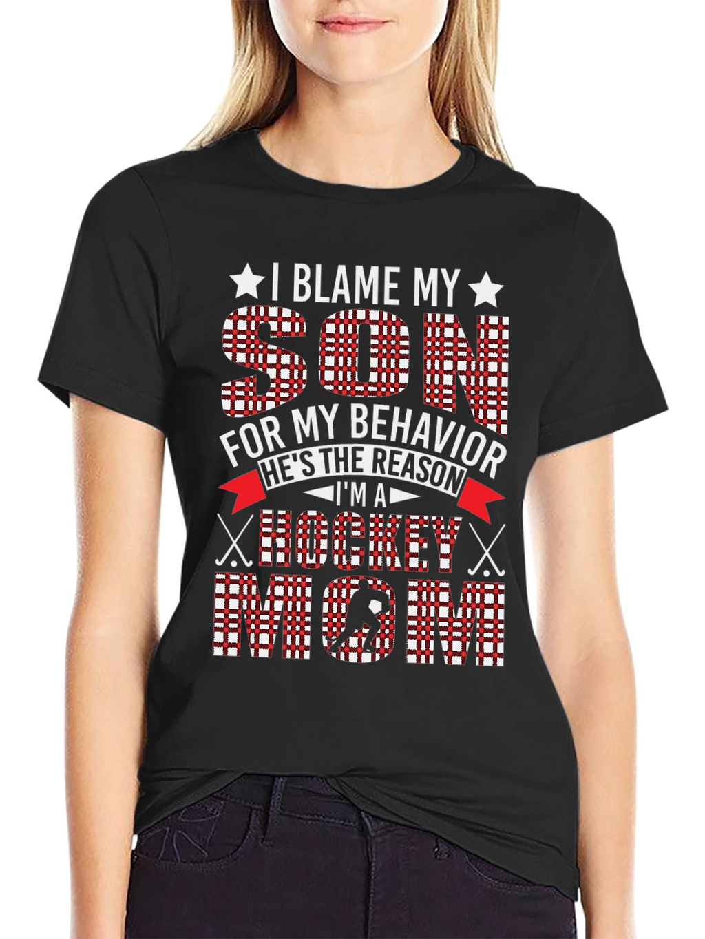Hockey Mom Graphic Tee - Blame My Son!