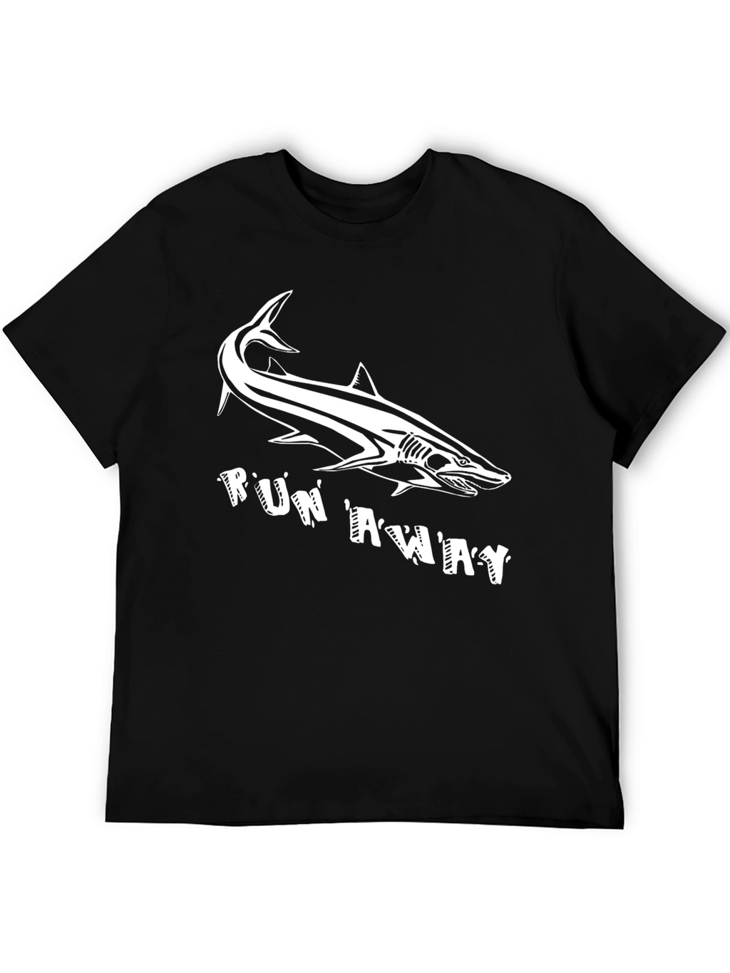 Shark Run Away Graphic Tee